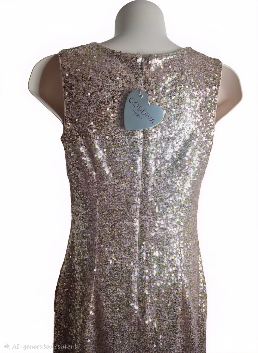Champagne mid ruffle sequin maxi dress